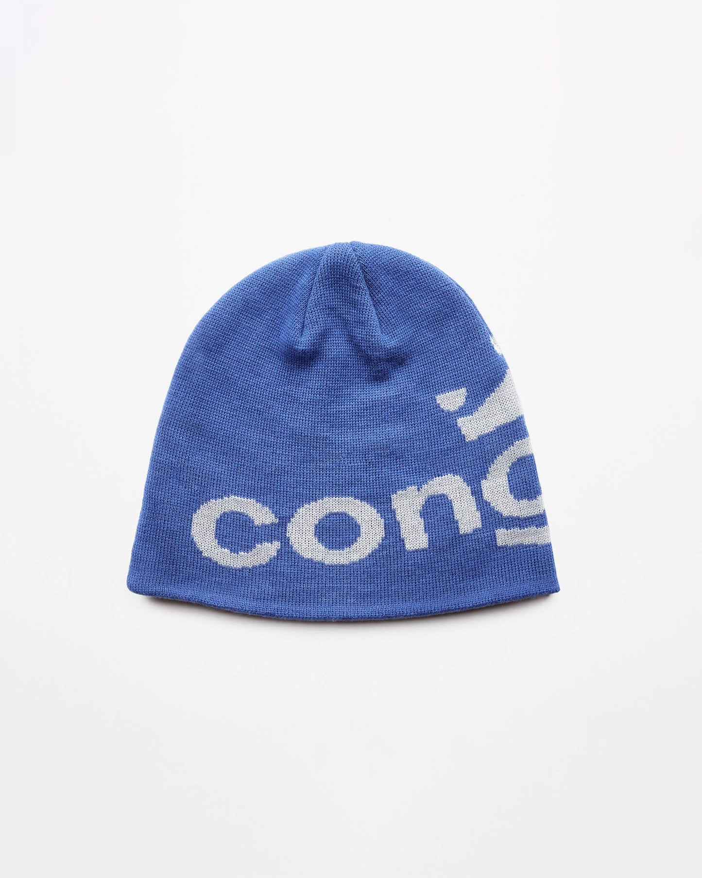 Blue and Grey Concours Beanie Front